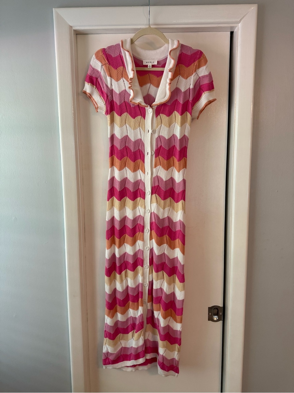 Mable Colorful Knit Summer Maxi Dress - Picture 3 of 4